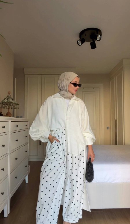 ‏قميص شرعي بقصة خلفيه طويلة